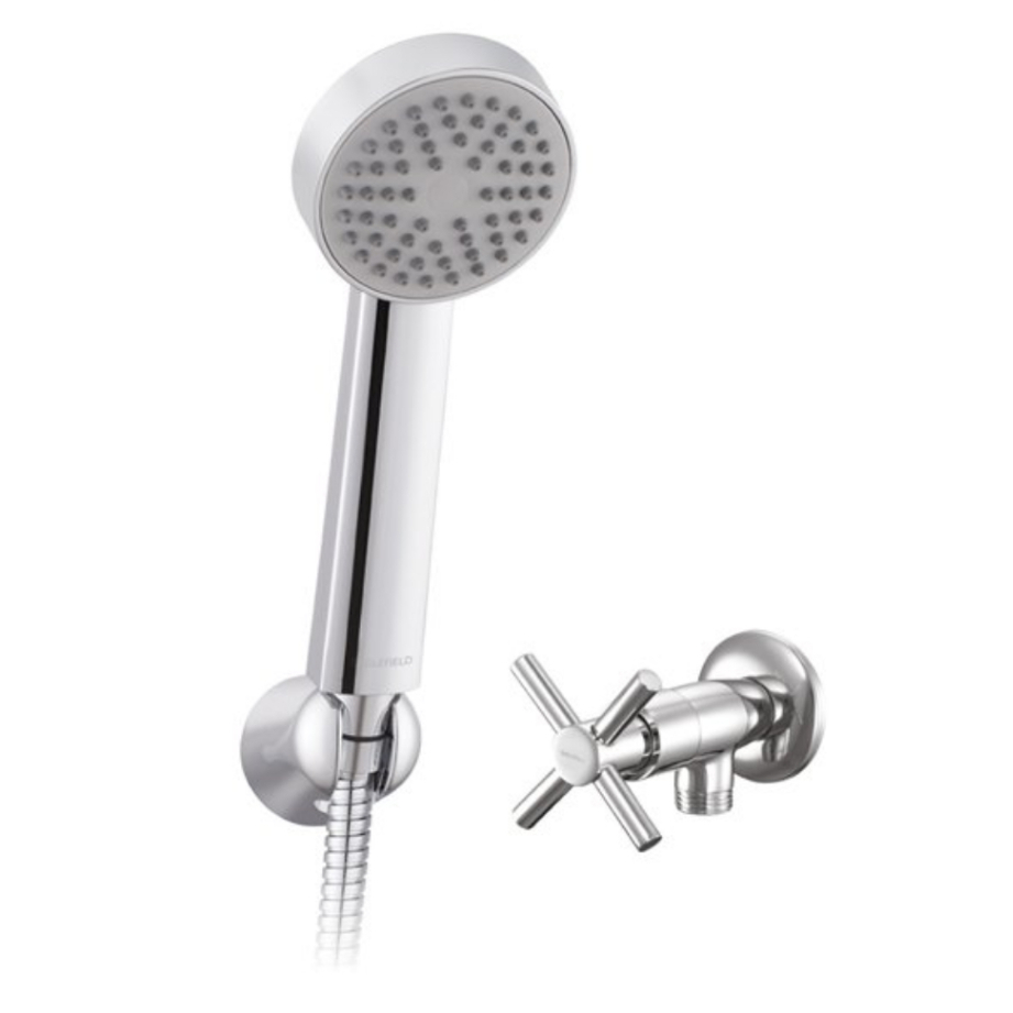 ENGLEFIELD Giro shower valve with hand shower Set วาล์วเปิด-ปิดน้ำ รุ่นจีโร่ พร้อมฝักบัวสายอ่อน K-23197X-CP