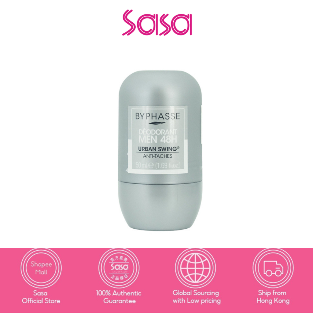 Byphasse 48H Men Deodorant Roll-On,Urban Swing 50ml