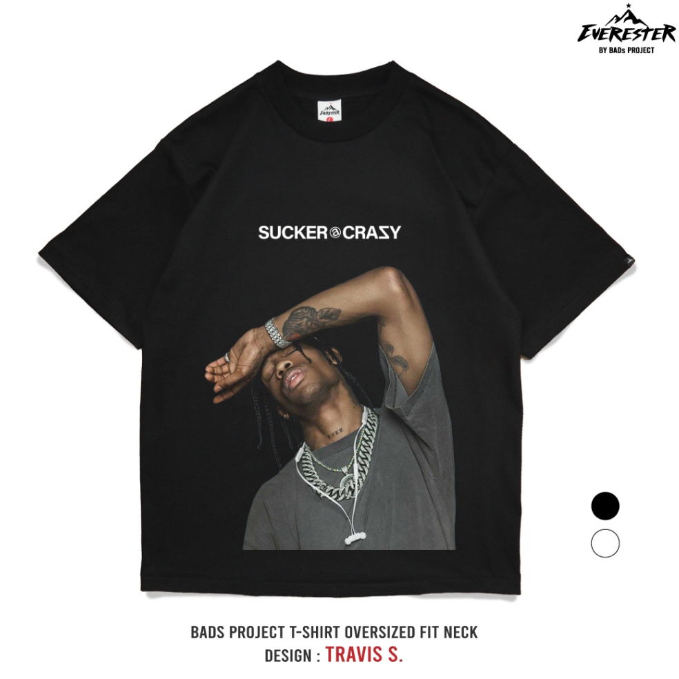 EVERESTER เสื้อคอฟิต อก 44"- 52" Heavy Cotton 100% เสื้อยืดผู้ชาย Oversized รุ่น เสื้อยืด Family EXP
