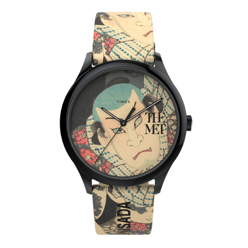 TIMEX TW2W25000 The MET Klimt นาฬิกาข้อมือผู้ชายสายหนัง หน้าปัด 40 มม.