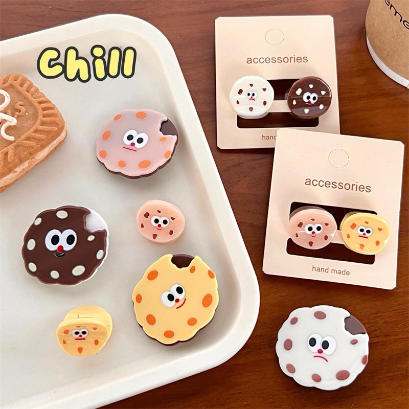 Cute 222 กิ๊บติดผม กิ๊บหนีบผมคุกกี้ตาโต