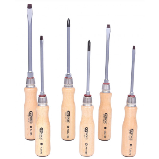ชุดไขควง ERGOTORQUE WOOD 6 ชิ้น ERGOTORQUE WOOD screwdriver set, 6 pcs Article No.300.1100