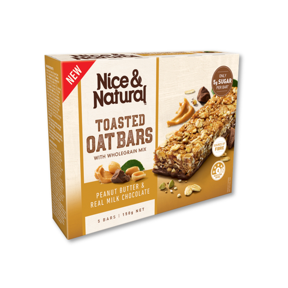 Toasted Oat Bars Peanut Butter & Real Milk Chocolate