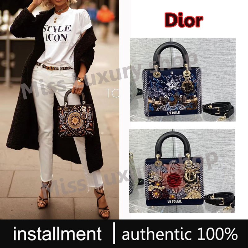 Dior Ladyกระเป๋าไขว้ไหล่ข้างหนึ่ง