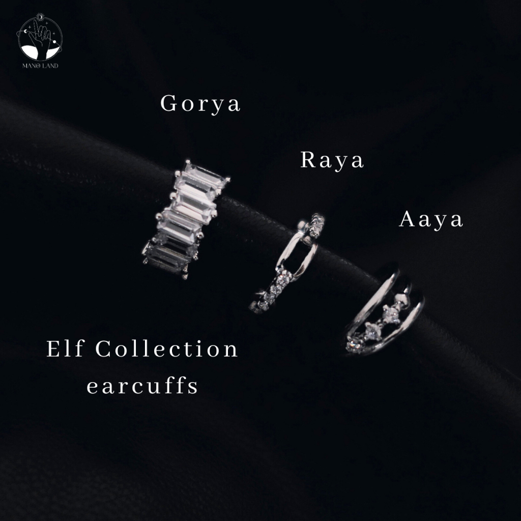 MNL ต่างหูเกาะหู Gorya พลังความเชื่อของเหล่าเอลฟ์ เกี่ยวใบหู earcuff แบบห่วง เครื่องประดับแฟชั่นเงินแท้ สไตล์เท่ๆ เกาหลี ราคา ถูกที่สุด ดีลบีเคเค แกลเลอรีภาพที่ 3