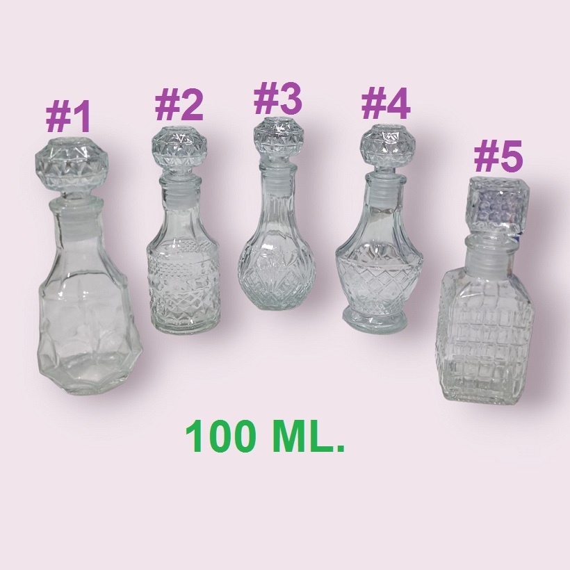 ขวดโหลแก้ว คริสตัล 100มล.