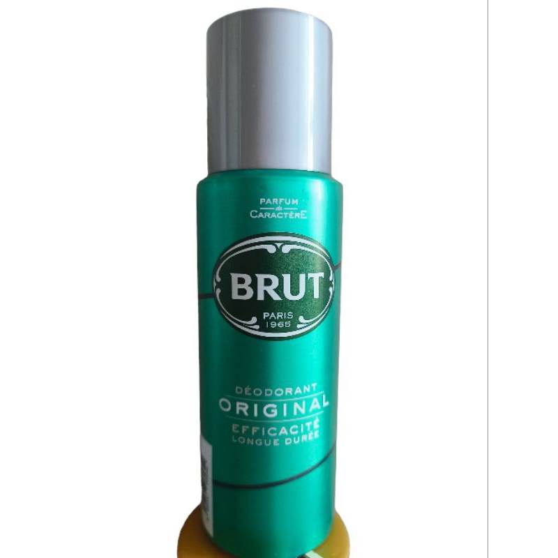 Brut Deodorant Paris UK Spray 200 ml. บรูท ดิออดอแรนท์ สเปรย์ระงับกลิ่นกาย 200 มล.