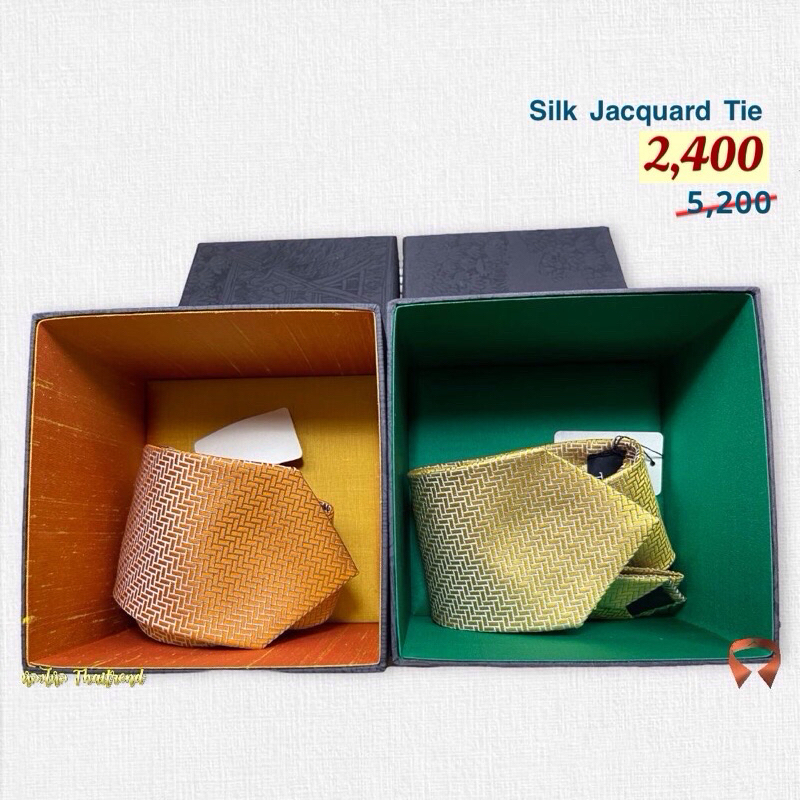 เนคไทผ้าไหม ถัก Jacquard - Silk Jacquard Tie แบรนด์ Jim Thompson