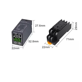 Digital Delay Timer Relay / Loop Timer ดีเลย์ ลูป ไทเมอร์ รีเลย์ ปรับเวลาได้ 220V 24V 12V