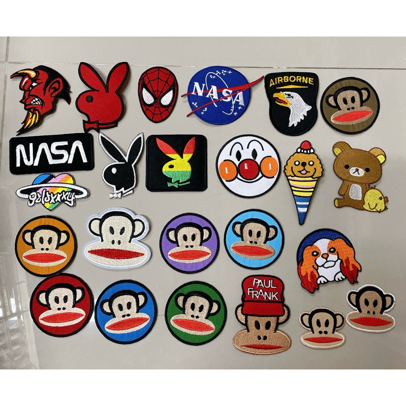 📌 ตัวรีดติดเสื้อ ตัวรีดติดผ้า อาร์มติดเสื้อ รีดติดหมวก รีดติดแมส ตัวรีดกระเป๋า Iron onPatchDIYขนาด7-8cm