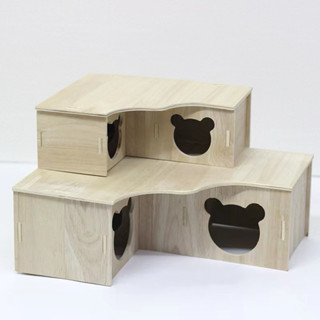 [ZC] บ้านสีไม้ บ้าน2 ห้องนอน แบบมีบันได-ไม่มีบันได บ้านหลบ/ม…