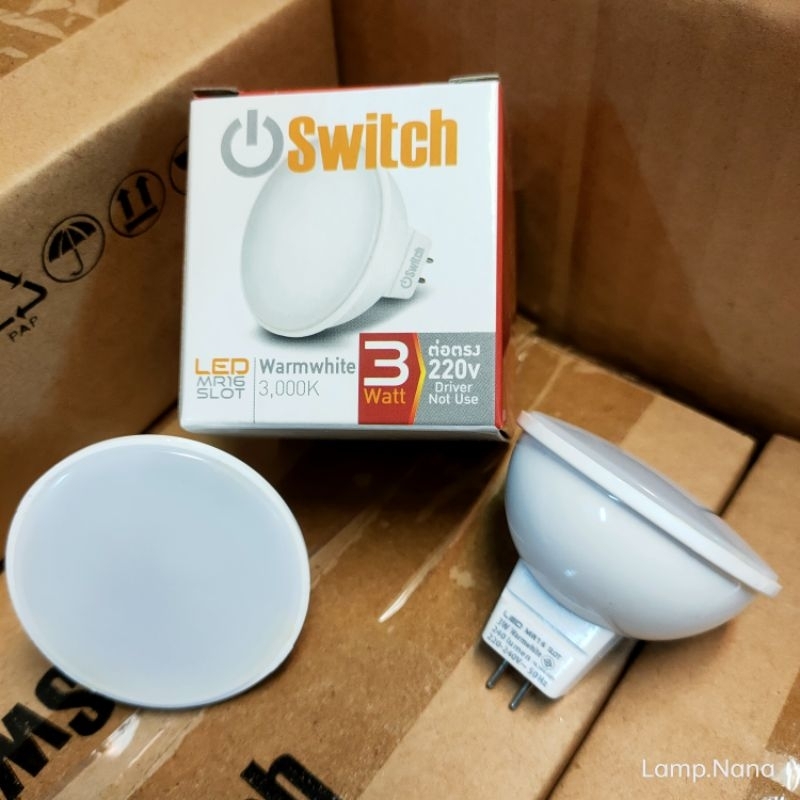 LED MR16 220-240V 3W DL/WW 240LM GU5.3 SWITCH