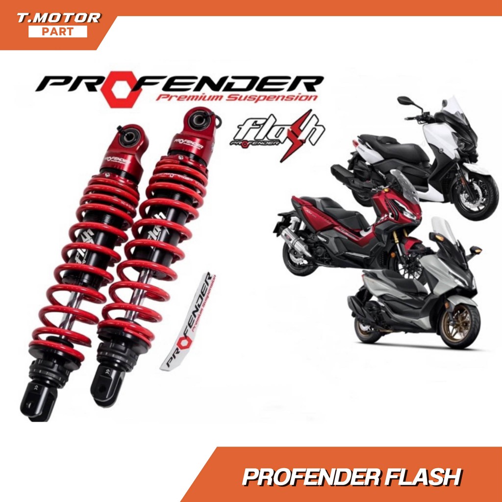 พร้อมส่ง + ของแถม โช๊ค profender flash series XMAX300   / FORZA 300,350 / ADV 350