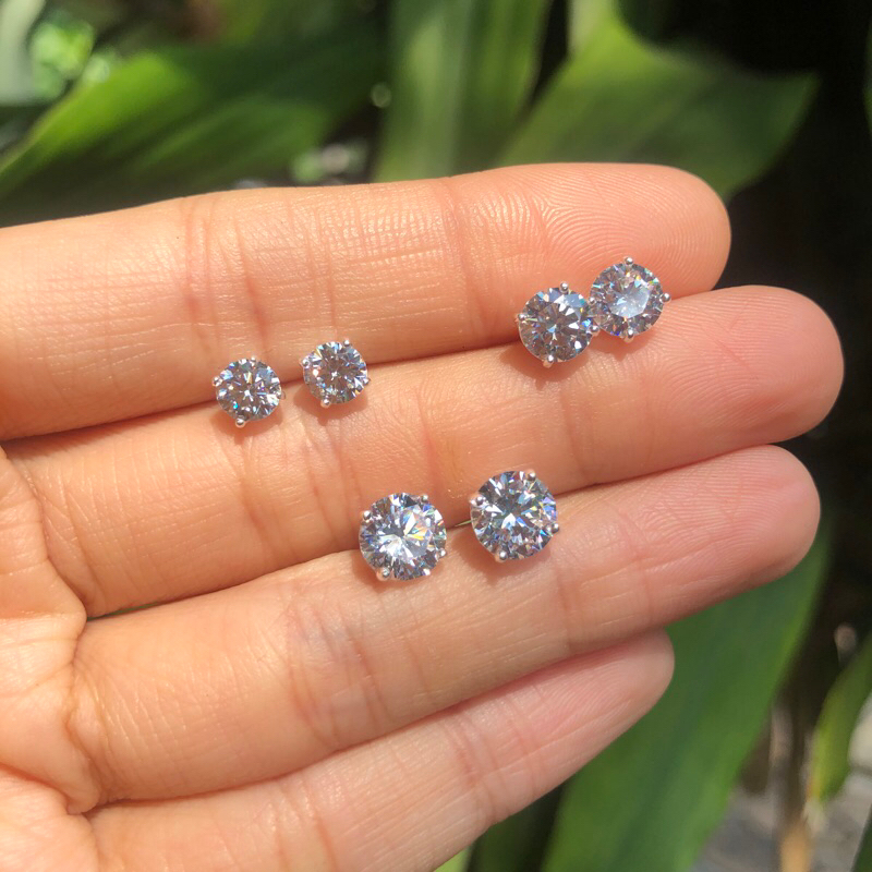 AYRD | Classy Everyday Earrings ต่างหูคิวบิกซ์เซอร์โคเนียเกรดเพชรเเท้ น้ำ100 ไฟดี น้ำสวย ระยิบระยับ ใส่ออกงานสวยมากค่ะ