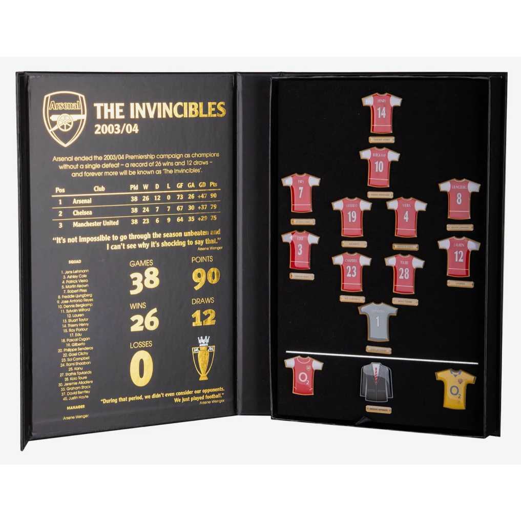 ชุดเข็มกลัด Arsenal | Invincibles 2003/2004 ลิขสิทธิ์แท้จากสโมสร