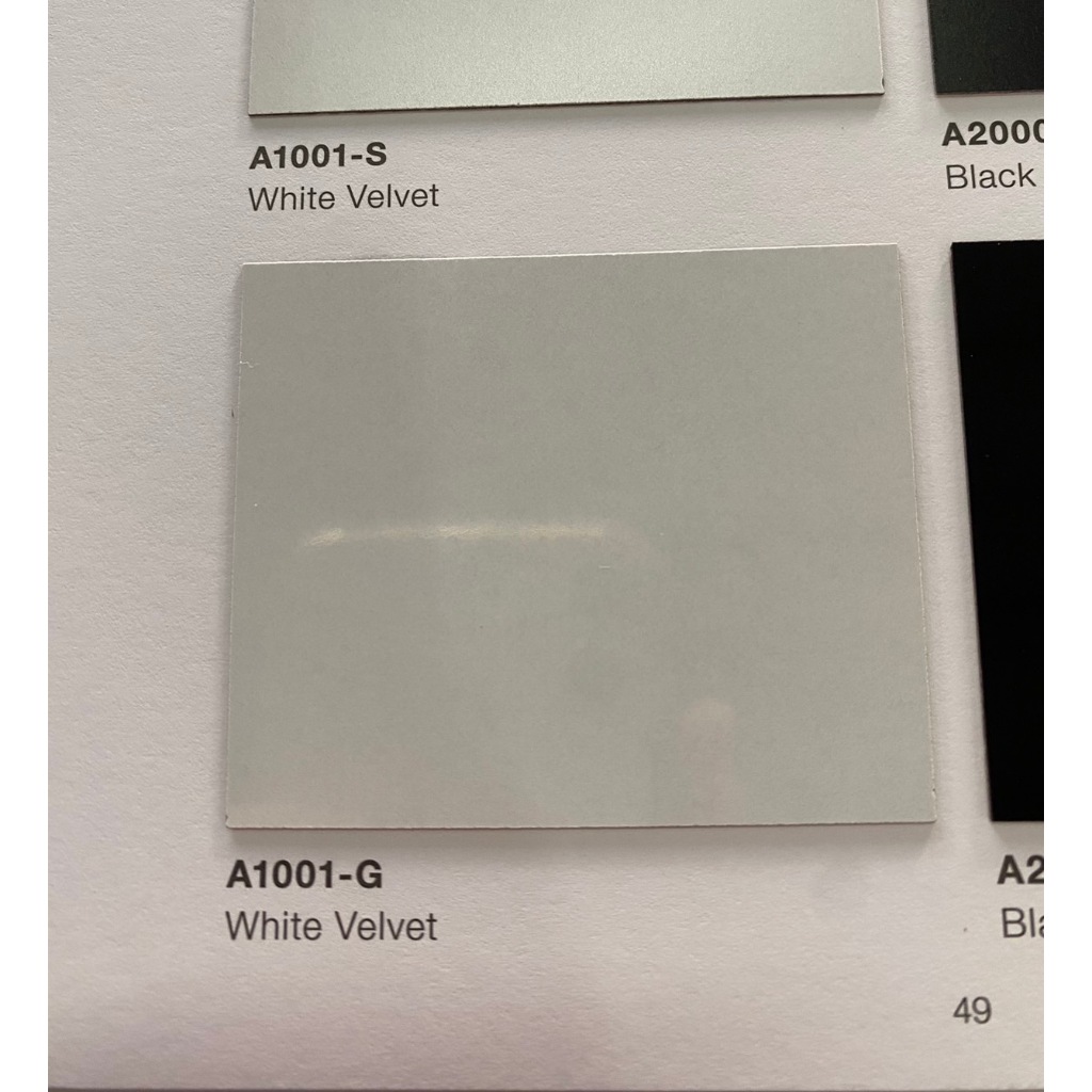แผ่นลามิเนต A 1001 G สีขาว เงา ขนาด 80x120 ซม.