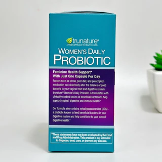 Trunature Women's Daily Probiotic, 90 Vegetarian Capsules โพรไบโอติกสำหรับผู้หญิง (made in USA)