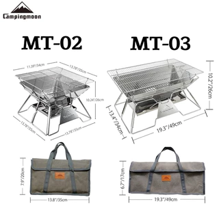 เตาปิ้งย่างCampingmoon รุ่นMT-02,MT03 พร้อมกระเป๋าจัดเก็บ ของแท้100%