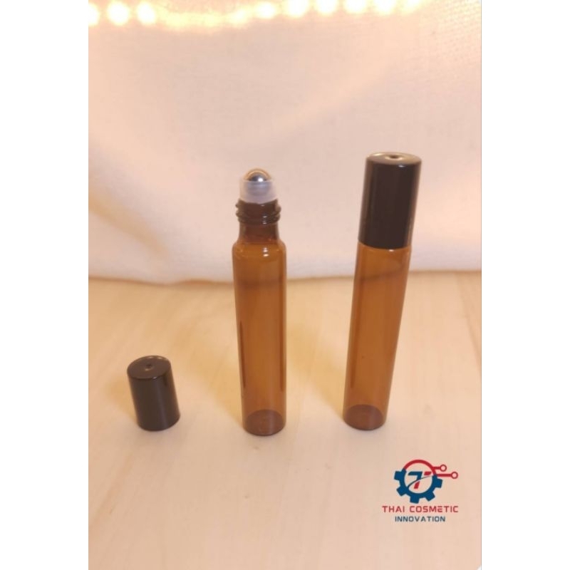 ลูกกลิ้งสีชาฝาดำ 10ml (พร้อมส่ง) ถูกที่สุด!!