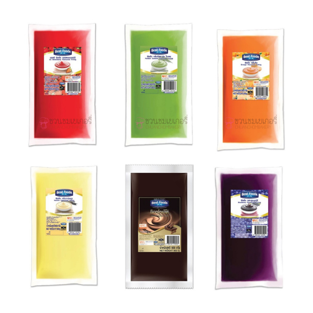 Best Foods ฟิลลิ่ง สำหรับสอดไส้ขนม ทาเครป ตกแต่งหน้าผลิตภัณฑ์ ขนาด 900 ก.