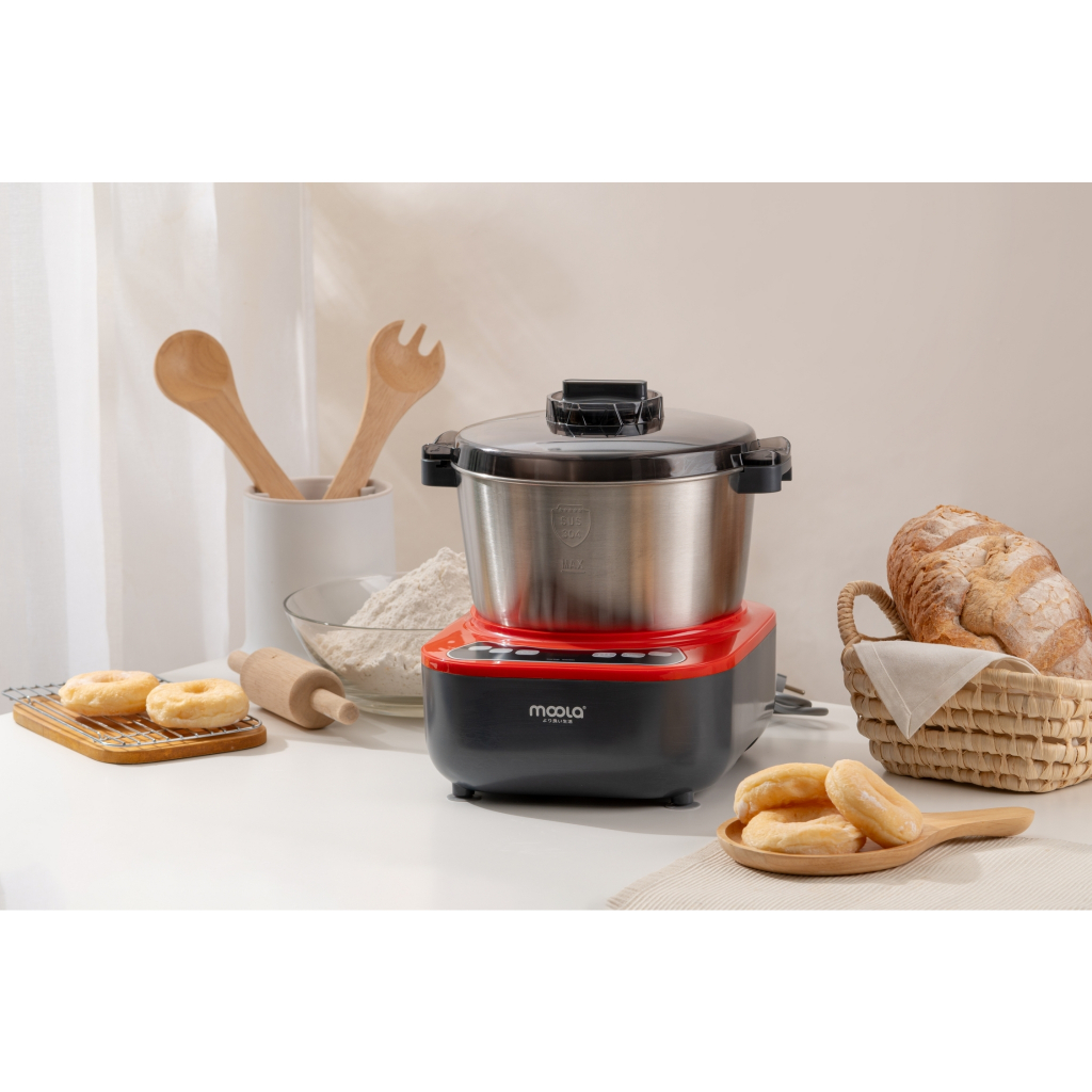 Moola Dough Mixer  มูล่าเครื่องนวดแป้ง รุ่น MDM-200WS  เครื่องตีแป้ง ผสมแป้ง นวดแป้งให้ขึ้นฟิล์ม