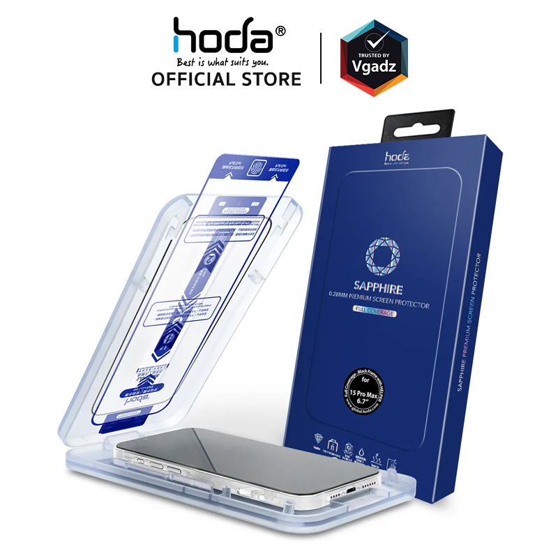 Hoda ฟิล์มกระจกสำหรับ iPhone 15 Pro / 15 Pro Max รุ่น Sapphire Screen Protector ราคา ถูกที่สุด ดีลบีเคเค