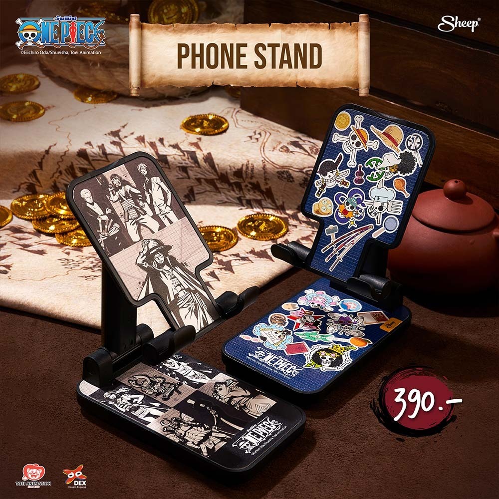 [One Piece Limited Collection] Phone Stand ขาตั้งสำหรับไอโฟน ลายวันพีช พับเก็บได้ ปรับระดับได้ One Piece ลิขสิทธิ์แท้