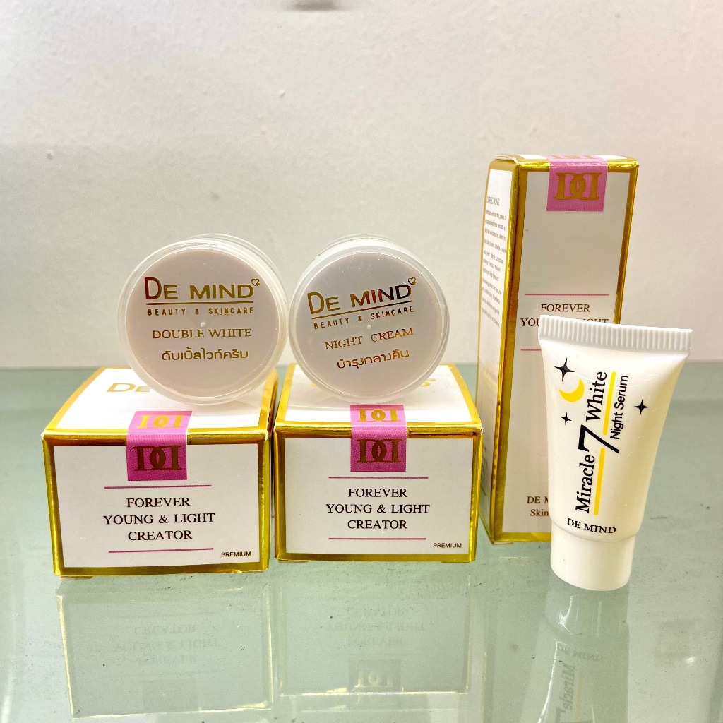 De Mind ครีมดีมายด์ ครีมแก้ฝ้าทาเช้าและก่อนนอน ขนาดทดลอง