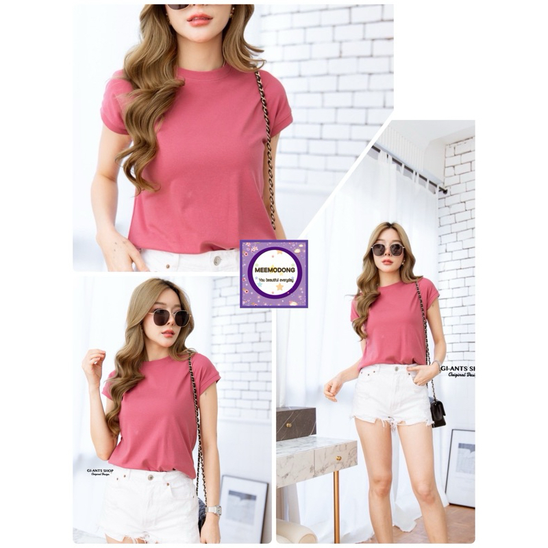 🌹Basic คอกลมแขนล้ำ Giant กลับมาแล้ว คอตตอนพรีเมี่ยม ยูนิโคล่ รุ่นฮิตกลับมาแล้ว ผ้าคุณภาพเยี่ยมสุดๆ