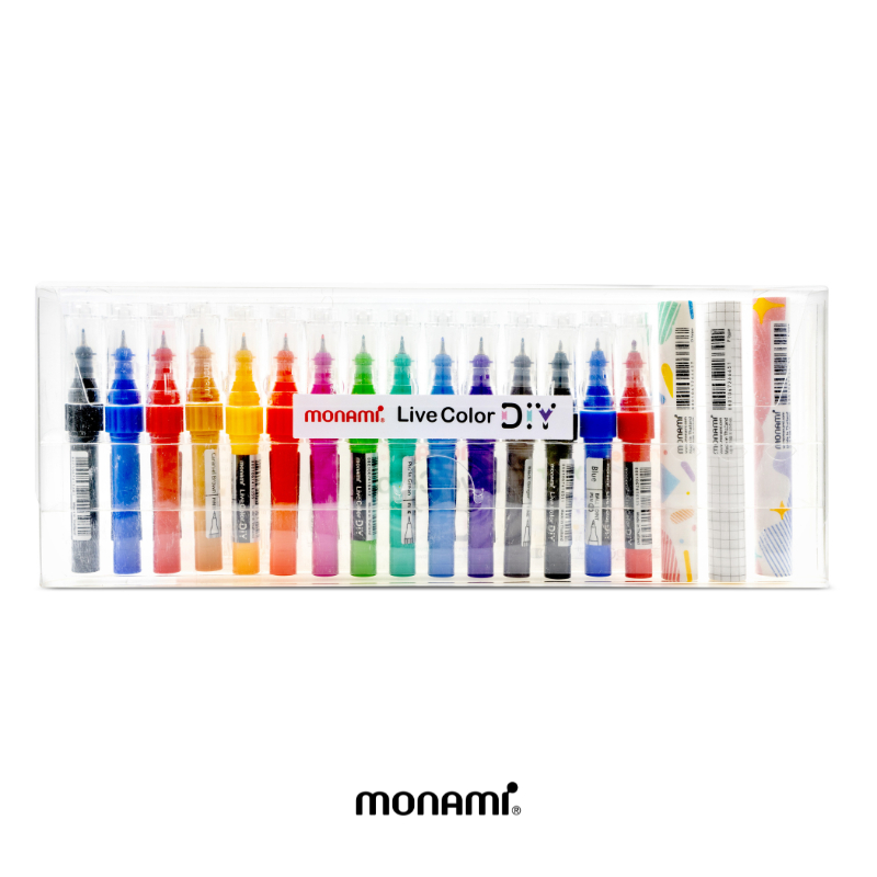 Monami ปากกา Live Color DIY ชุด 18 และ 42 ไลฟ์คัลเลอร์ DIY ปากกาประกอบเอง