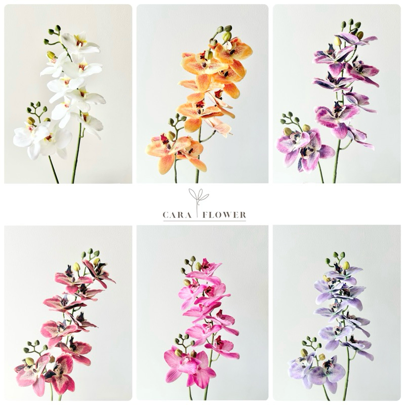 Phalaenopsis orchids | กล้วยไม้ฟาแลนนอปซิสปลอม รุ่นใหญ่ ดอกไม้ปลอม ไว้ตกแต่งบ้าน (O07) [พร้อมส่ง]