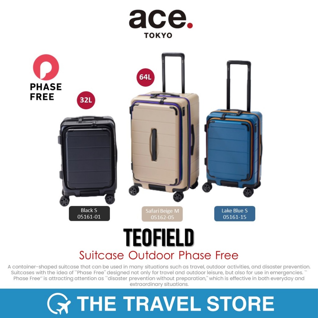 ace. TEOFIELD Suitcase Outdoor Phase Free กระเป๋าเดินทาง ล้อลาก รับประกัน 5 ปี