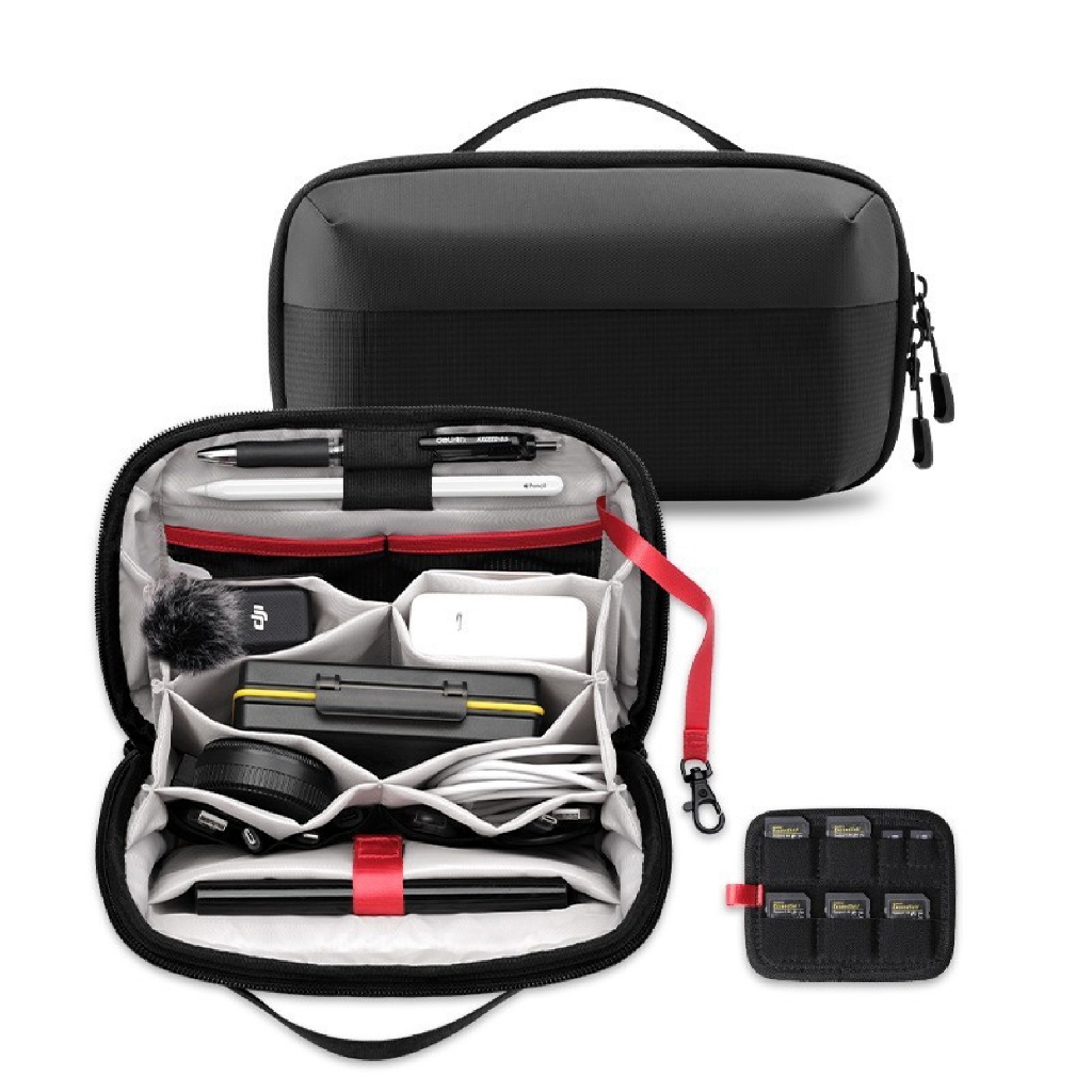 Tomtoc Style Accordion Storage Bag กระเป๋ากล้อง กระเป๋า แนวทอมตอค ใส่เมมโมรี่การ์ด Gopro DJI SD CF card