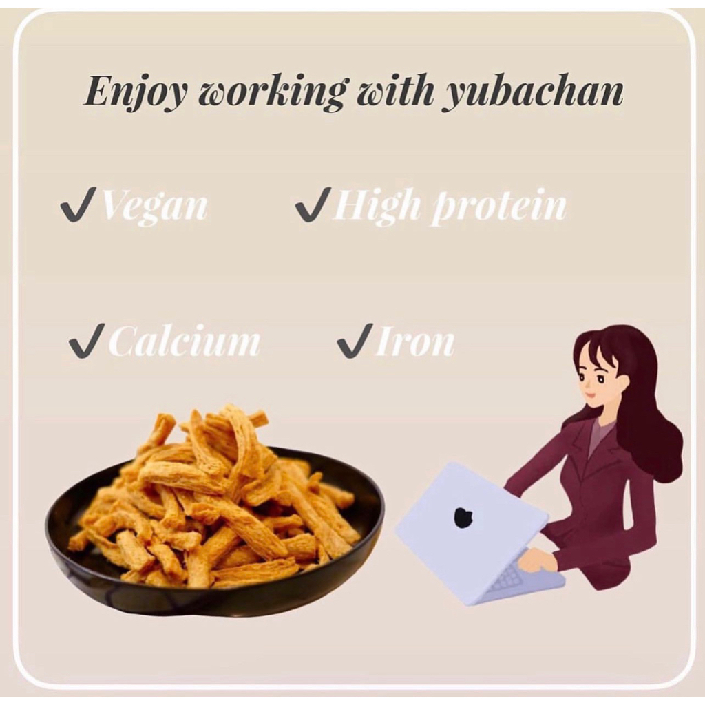 ฟองเต้าหู้กรอบ/ฟองเต้าหู้ทอดกรอบ-สลัดน้ำมัน ยูบะจัง ขนาด 200g - รูปที่ 4