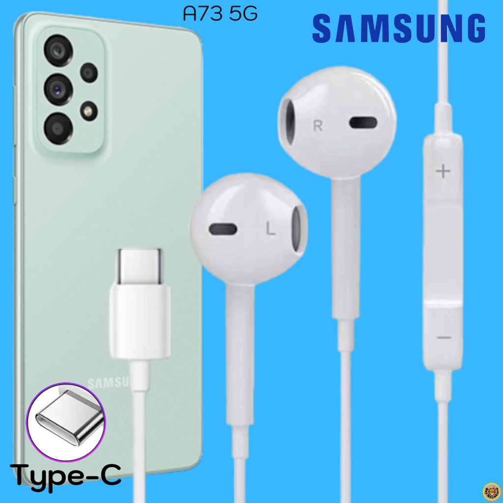 หูฟัง สมอลทอล์ค Samsung Type-C สำหรับ ซัมซุง A73 5G ไทป์ซี สวมใส่สบาย เสียงดี เบสนุ่ม รีโมทรับ-วางสาย ปรับระดับเสียงได้