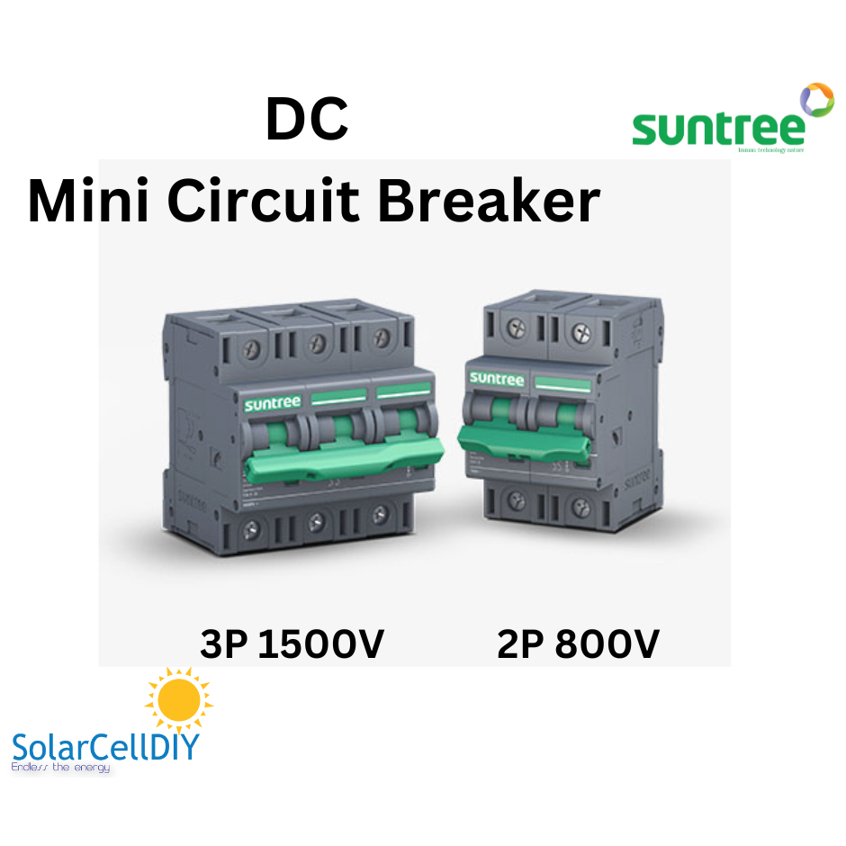 Suntree Circuit Breaker DC 2P 800V / 3P 1500V ( 20A/800V และ 20A/1,500V)
