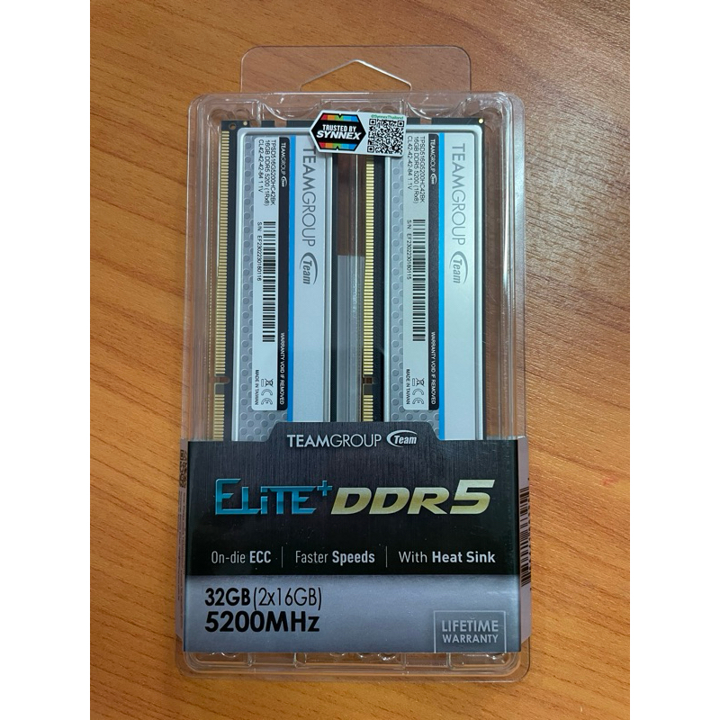 Ram PC  TEAM ELITE PLUS DDR5 32GB (16GBx2)  Bus 5200 [มือสอง]