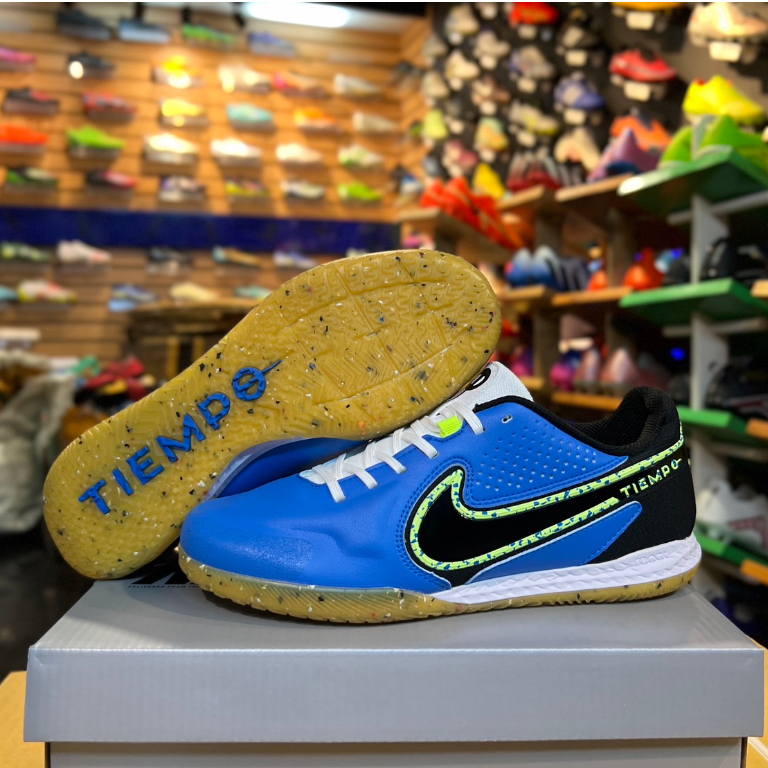รองเท้าฟุตบอล ร้อยปุ่ม NIKE TIEMPO LEGEND 9 ไนกี้ 100ปุ่ม ถ่ายจากสินค้าจริง(แถมดันทรง+กล่อง+ถุงผ้า)