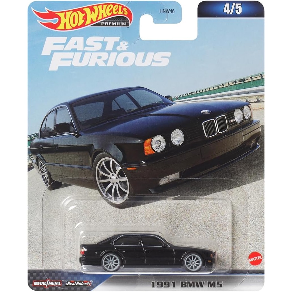 HOTWHEELS PREMIUM รถเหล็ก ของแท้ Fast and Furious - 1991 BMW M5 (HWP2023_#HKD28)
