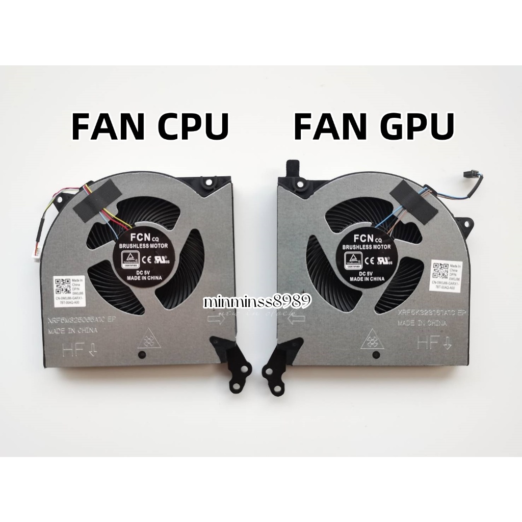พัดลมระบายความร้อนFAN CPU+GPU ไฟ5V สําหรับ Notebook Lenovo Legion 5 5I 15IMH05 15IMH05H 15ARH05 15ARH05H พัดลมมีฝาหลัง