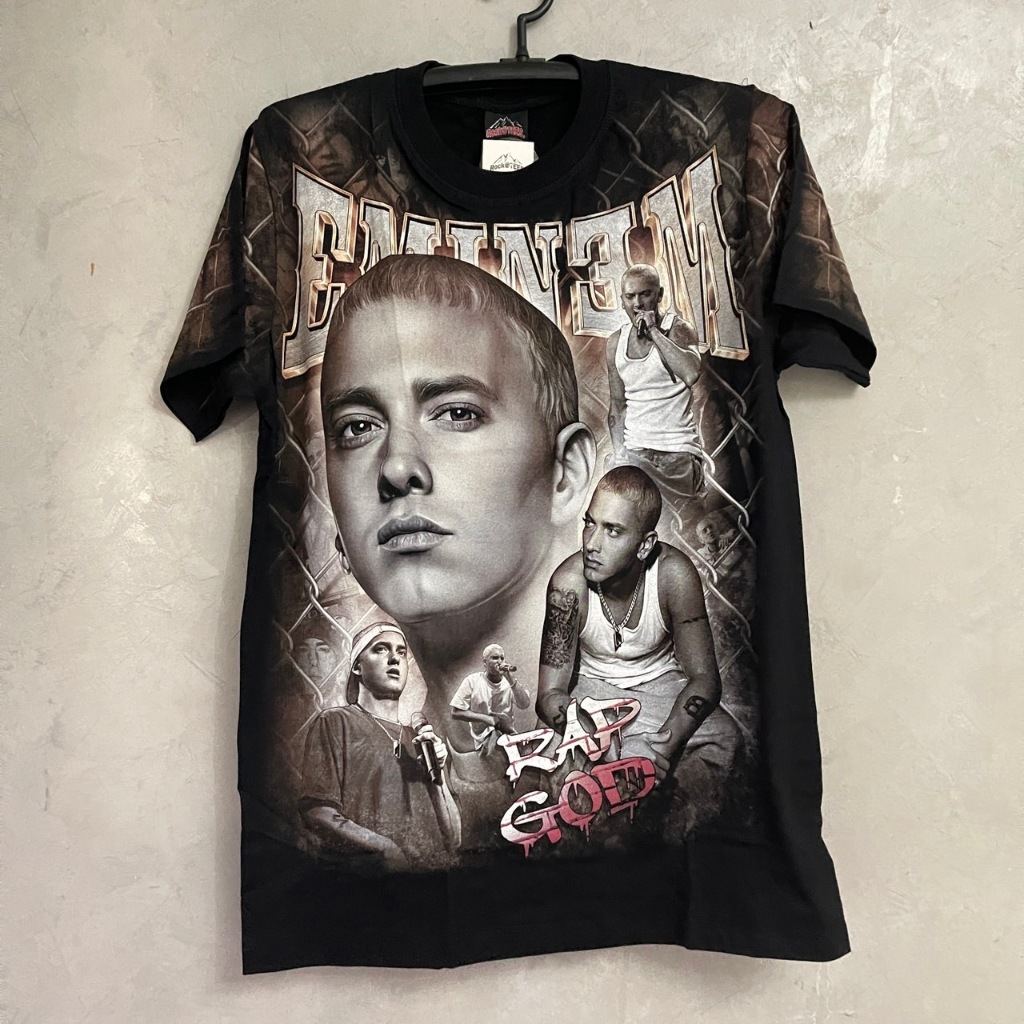 เสื้อยืดOVP Eminem (ป้ายRocktee เรืองแสง) ผ้าCotton100
