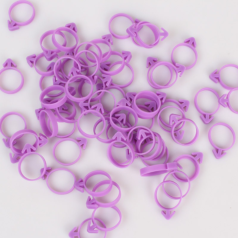แหวนยึดซิลิโคนกับถุงบีบ  (ชุด10อัน)