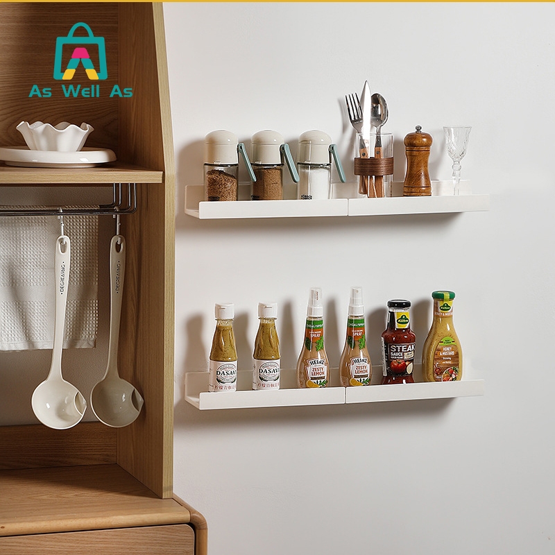 As Well As ชั้นวางของติดผนัง ไม่ต้องเจาะสะดวกต่อการใช้งาน