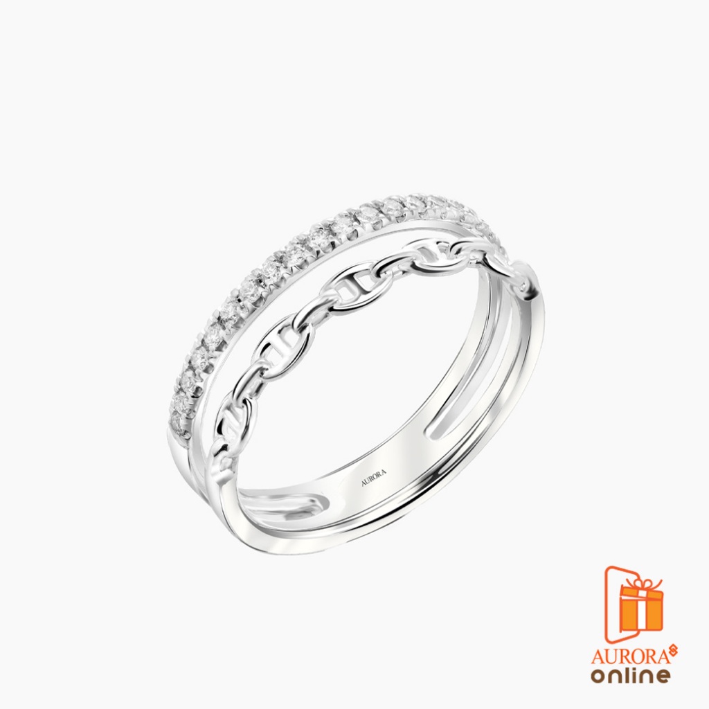 Aurora Diamond แหวนเพชร Minimal Collection DVOP039