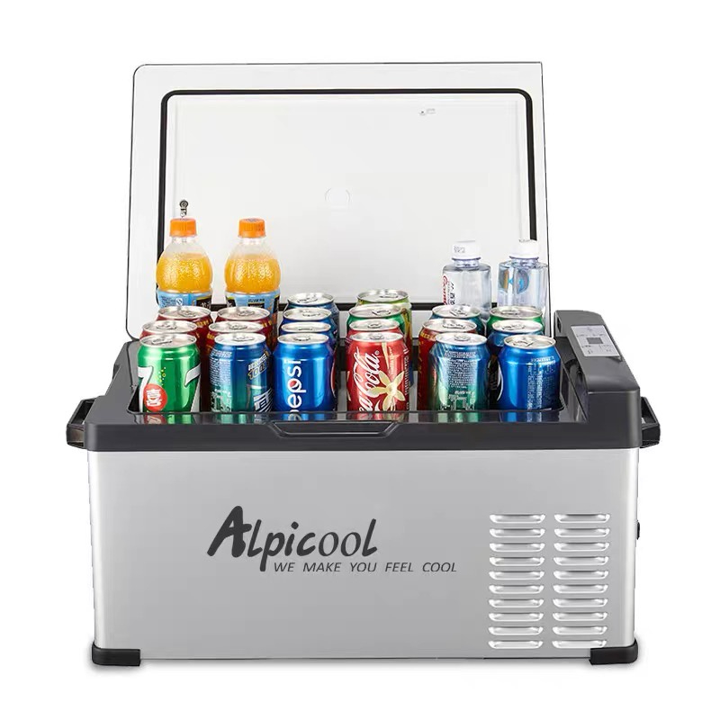 ตู้เย็นในรถและในบ้าน Alpicool ตู้เย็นในรถขนาด 30L 20L15L ขนาดพกพา ใส่ในรถได้ ไซส์มินิ เครื่องทำความเย็น