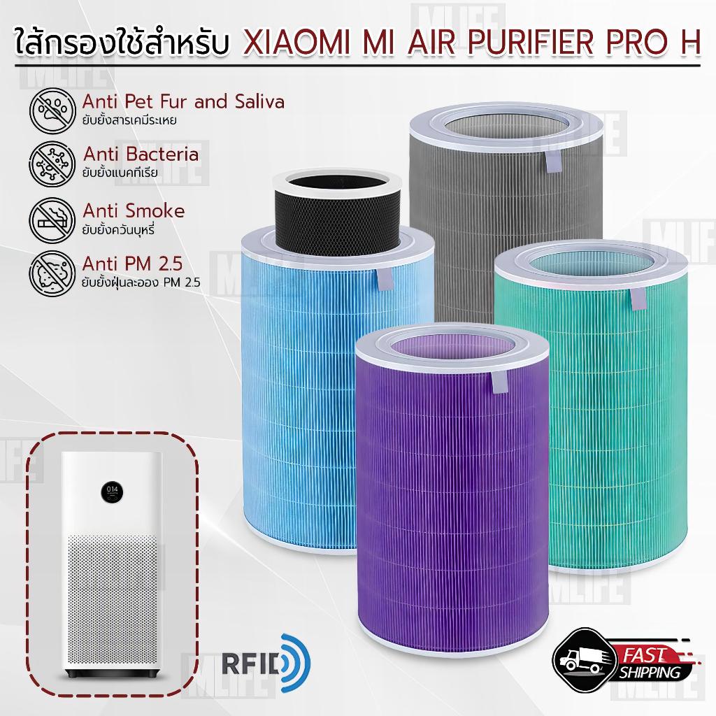 MLIFE - ไส้กรอง ใช้สำหรับ Xiaomi Mi Air Purifier Pro H มี RFID กรองอากาศ กรองฝุ่น Xiaomi Mi Air Purifier Pro H Filter