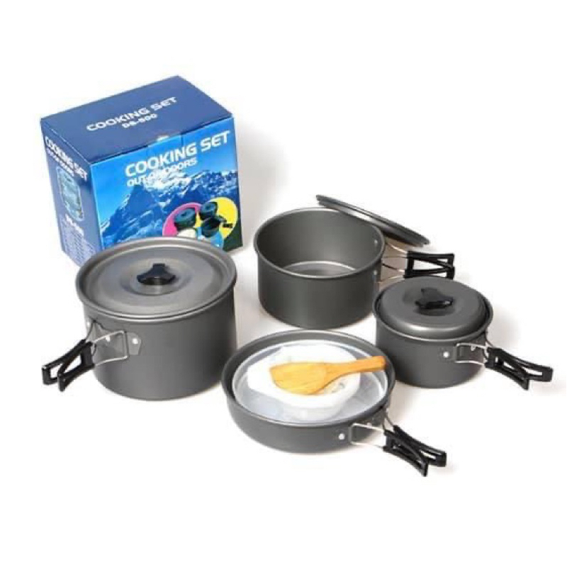 ชุดหม้อ Camping Cooking Set DS-500 ขนาด 4-5 คน