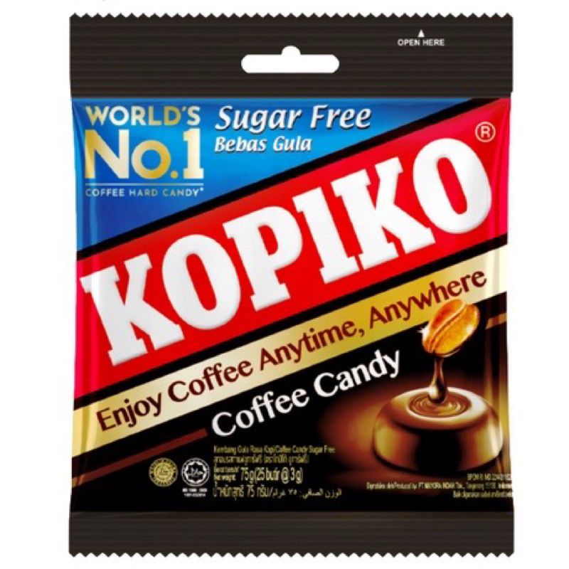 KOPIKO  sugar free  ลูกอมกาแฟไร้น้ำตาล (พร้อมส่งในไทย)