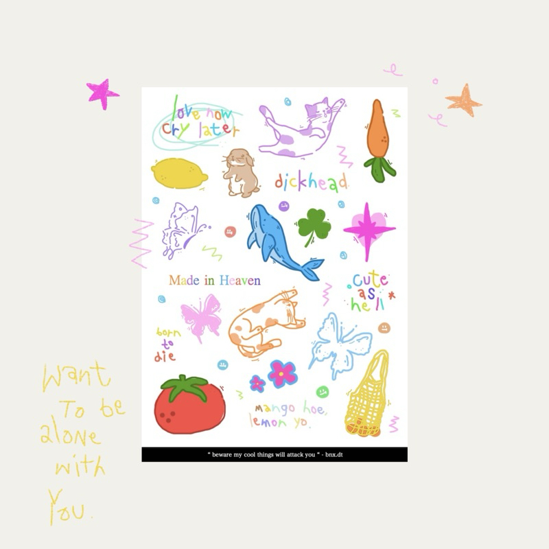สติ๊กเกอร์ไดคัท Vol.13 - bnx.dt
