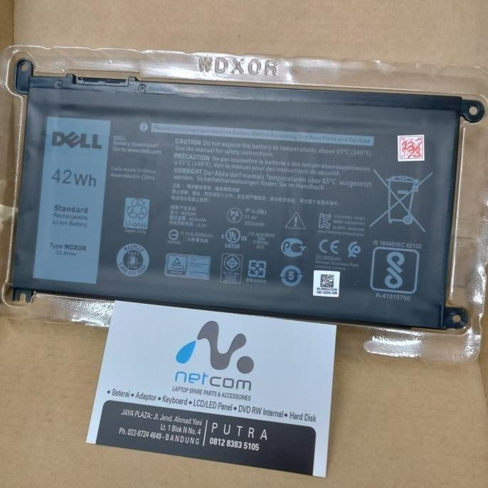★11.4V 42Wh WDX0R New Original Laptop Battery for Dell 13 7368 14-7460 15 7560 WDXOR 3CRH3 T2JX4
